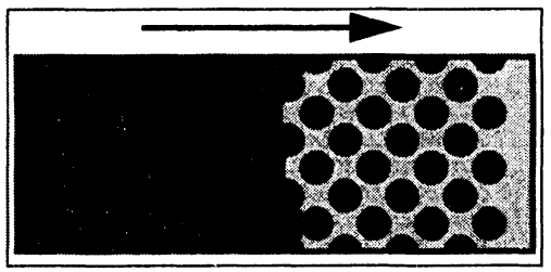 Fig. 1: MicroChannel with integrated columns | FLOW-3D