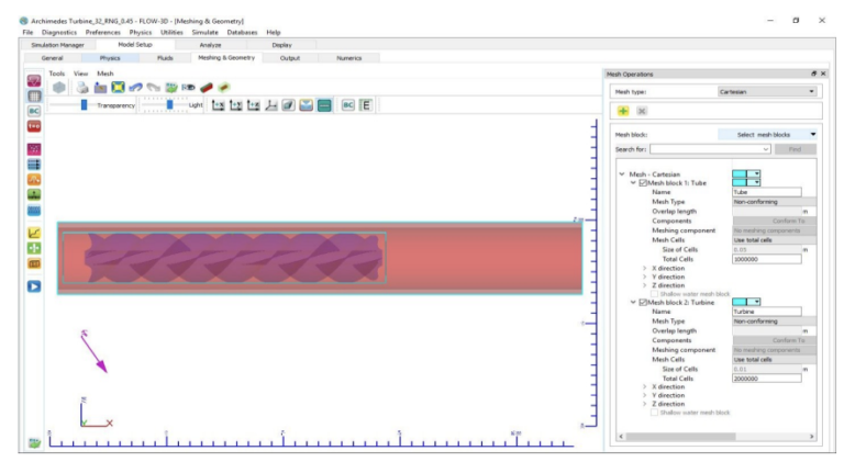 Figure 6. “Meshing & Geometry” tab Operations (Flow 3-D). | FLOW-3D