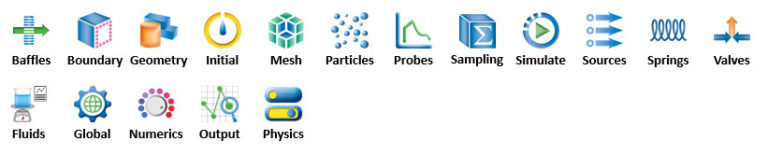 New Model Setup icons | FLOW-3D