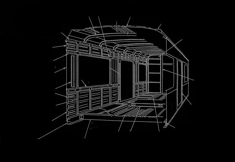 図1 鉄道車両構体構造の概要図 図1 鉄道車両構体構造の概要図