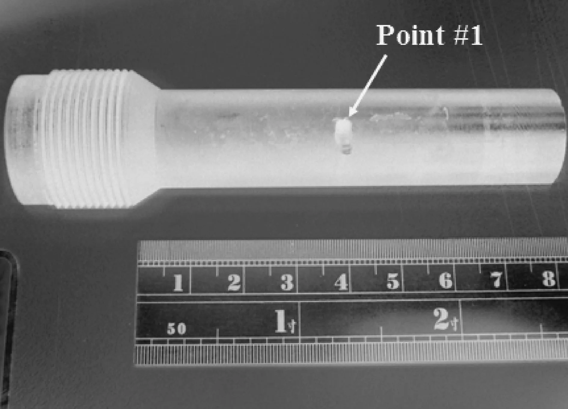 Fig. 3 The location of thermalcouple in HCC process