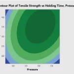 Fig. 5: The contour plot of tensile strength