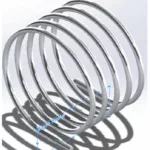 Figure 1. 3D model of helically coiled tube with circular cross-section