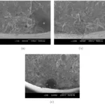 Figure 3: SEM observations of initiation sites on tensile specimens (a) M1 and (b) T6 having natural defects; (c) A1 having an artificial defect